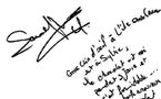 Autographe de la Championne d'Escrime Laura FLESSEL COLOVIC