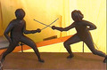 Escrimeurs en chocolat Escrimeurs en chocolat