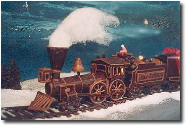 Train à vapeur au chocolat