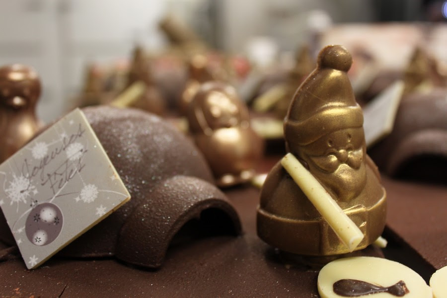 Père noël doré par le Chocolatier Gonzalez©
