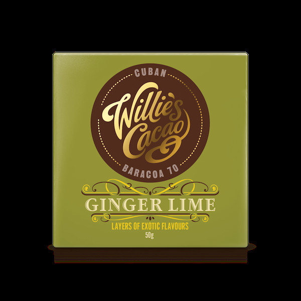 Chocolat de Willie's Cacao Citron vert et Gingembre©