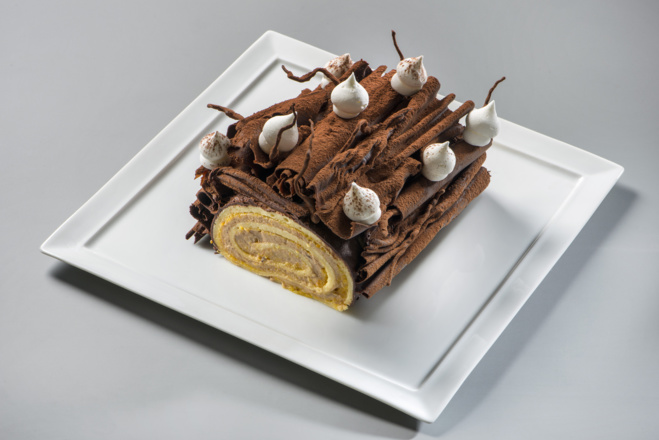 Bûche de Noël de l'hôtel Negresco© Bûche de Noël de l'hôtel Negresco©