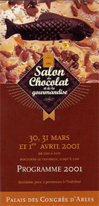 Chocolat et Gourmandises, le salon d'Arles 2001