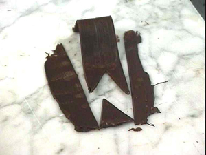 Réalisation d'un ruban en chocolat