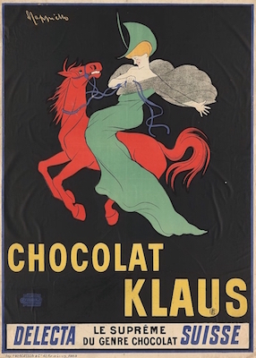 Affiche de Leonetto Cappiello pour le Chocolat Klaus©