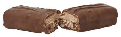 Barre chocolatée au caramel