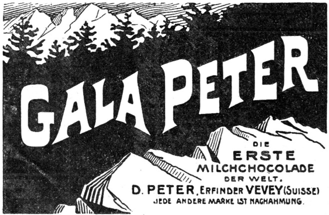 Affiche de publicité pour Gala Peter©