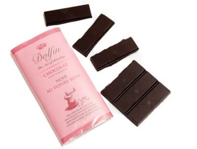 Dolfin- Chocolat noir au poivre rose Dolfin- Chocolat noir au poivre rose