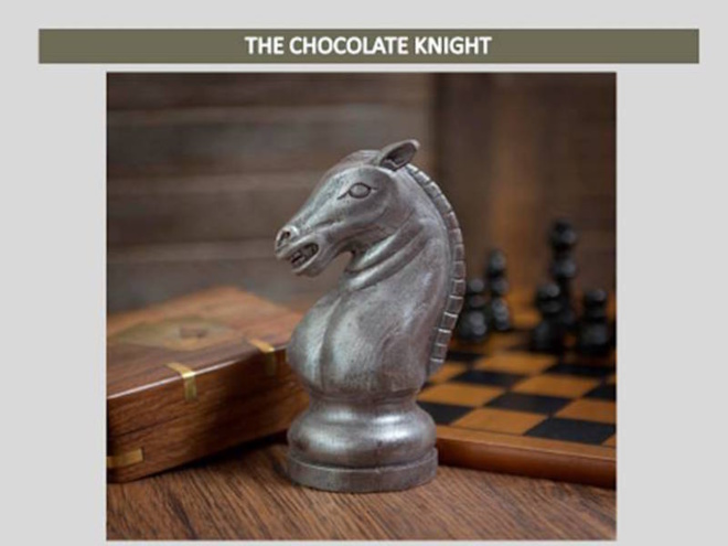 Cavalier en chocolat par Shokolat© Cavalier en chocolat par Shokolat©