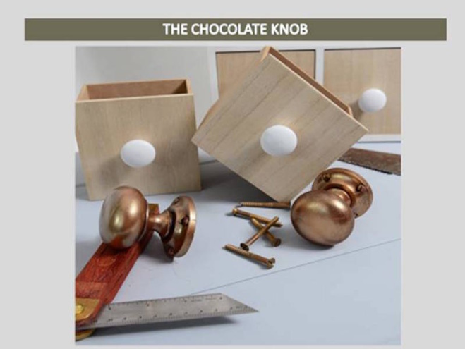 Poignées de porte en chocolat par Shokolat© Poignées de porte en chocolat par Shokolat©