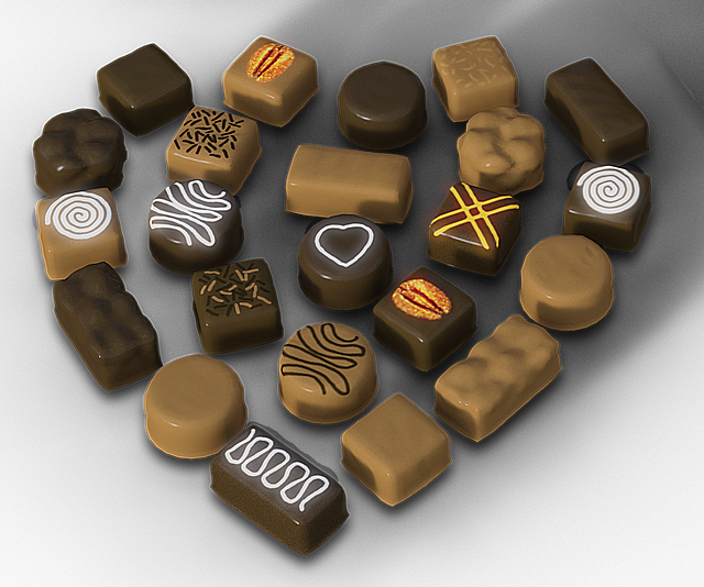 invention chocolat 3D