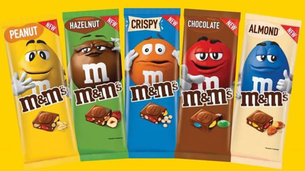 Les tablettes de chocolat M&M's débarque en France, allez vous