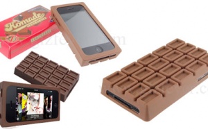 Une housse chocolat pour IPhone, au chocolat noir ou au lait?