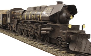 En route avec le train en chocolat