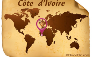 La provenance des fèves de cacao de Côte d'Ivoire en Afrique