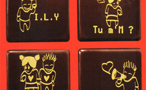 Lov'messages en chocolat pour les accros au portable