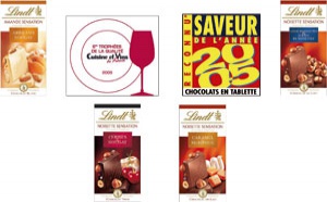 Les Blocs Noisette Sensation Lindt récompensés
