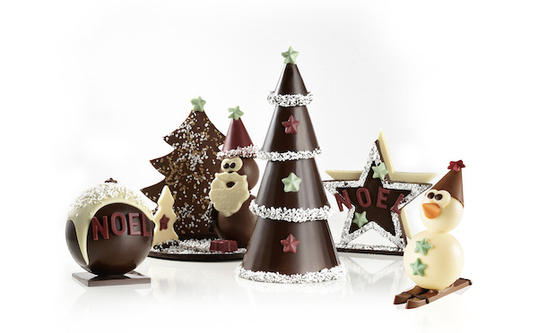 Noël chocolaté aux couleurs traditionnelles avec Réauté Chocolat.