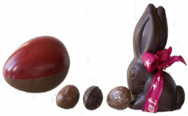 Jean-Paul Hévin propose pour Pâques, les Pascales Surprises chocolat.
