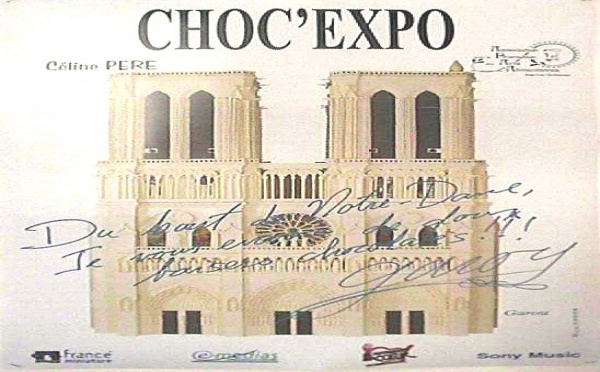 Garou signe Notre Dame en chocolat