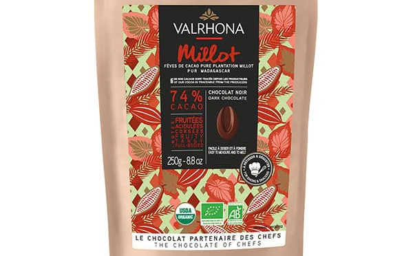 Le Nouveau chocolat noir Bio de Valrhona : pure plantation Millot 74% Bio