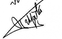 Autographe de la Championne d'Escrime SANGITA TRIPATHI