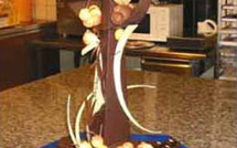 Pièce artistique en chocolat de Christian Rasoanaivo