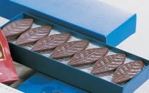 Feuille en chocolat