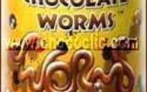 Vers de terre en chocolat