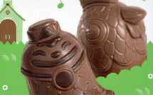 Quand un Coq en chocolat tombe amoureux d’une Cloche de Pâques, la fête de Pâques ne peut être que chocolatée !