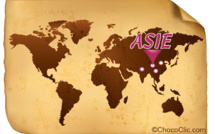 La provenance des fèves de cacao d'Asie