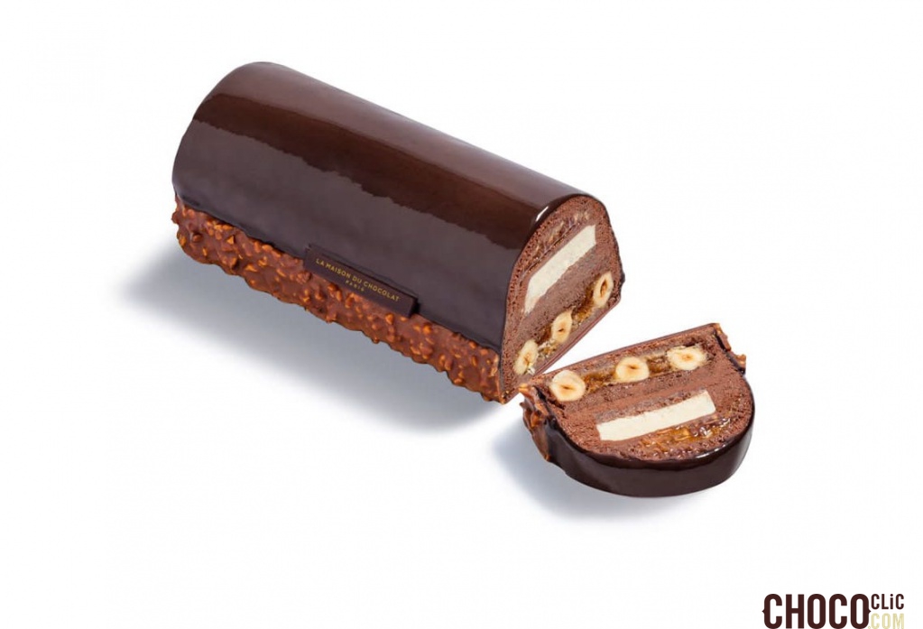 Bûche d'exception (sans décor) Noël 2020 La Maison du Chocolat