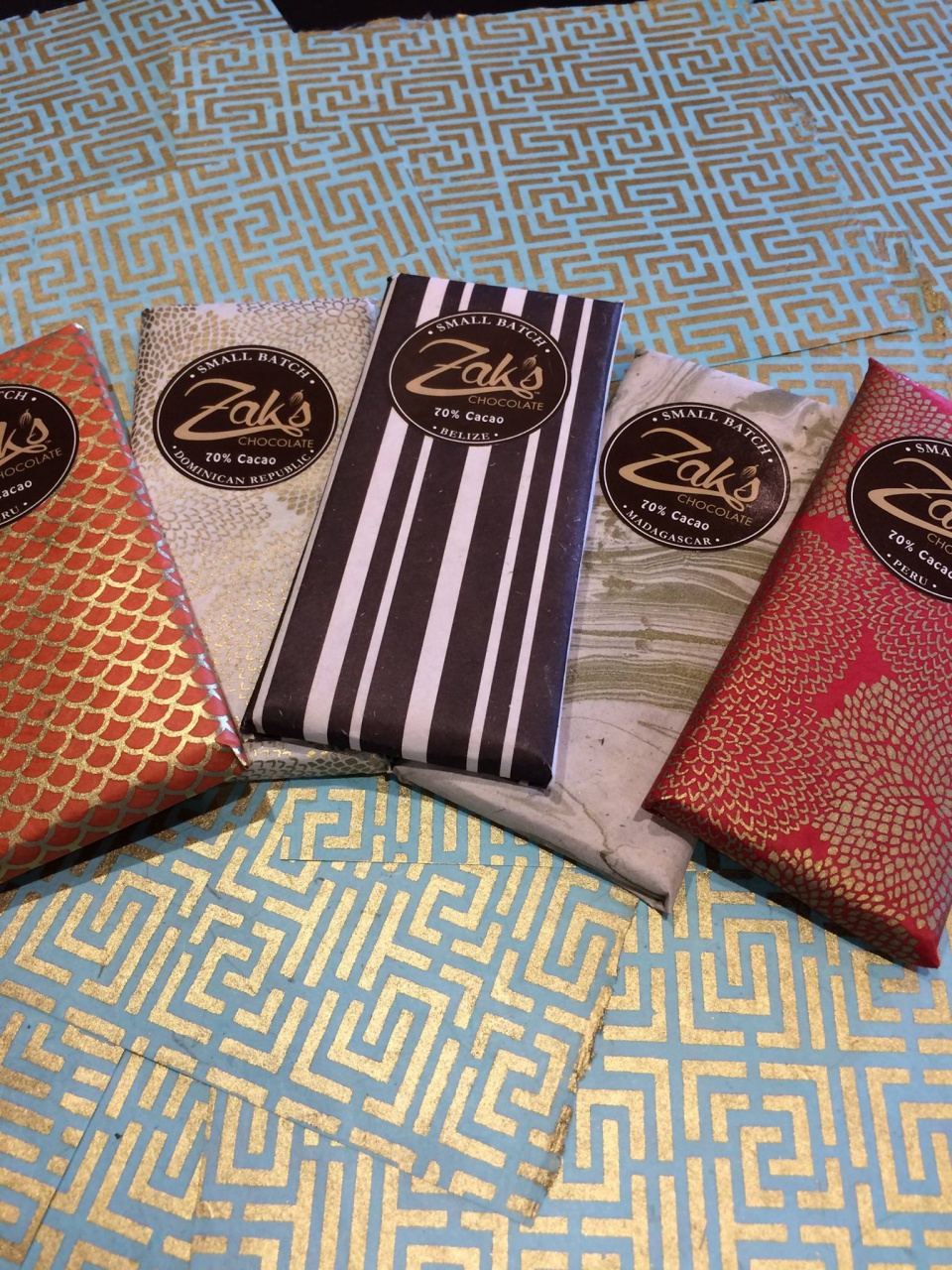 Les tablettes de Zak's chocolate©
